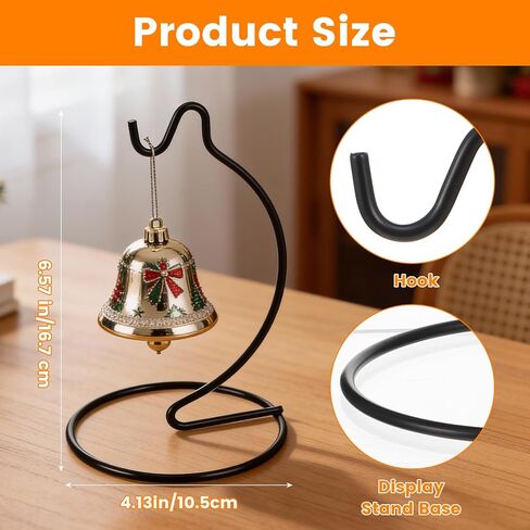 20 Pcs Iron Ornament Display Stand, Hanging Holder for Glass Globe Terrarium Air Plant Witch Ball and Christmas Ornament Home Wedding Decoration, Black in Saudi Arabia