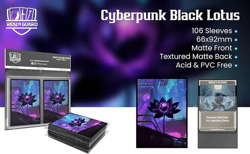 MTG (Cyberpunk Black Lotus) - الأكمام الفنية Matte Matte TCG من AI Armor (الجرافين) in Saudi Arabia