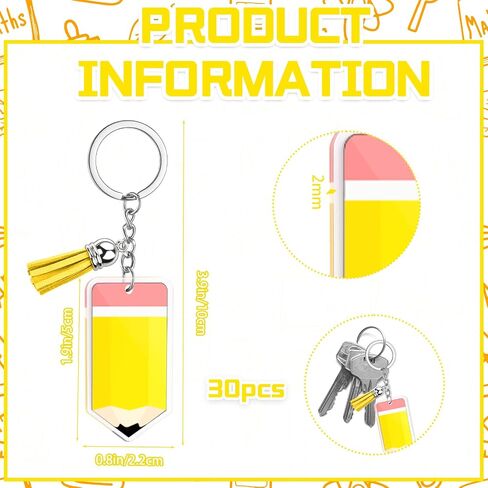 Back to School Mini Keychain Bulk 1.96 Inch Bulk Keychains Students Note Book Bundle for Classroom Back to School Supply in Saudi Arabia