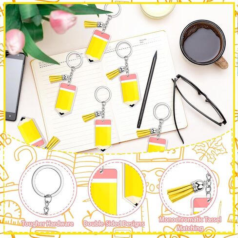 Back to School Mini Keychain Bulk 1.96 Inch Bulk Keychains Students Note Book Bundle for Classroom Back to School Supply in Saudi Arabia