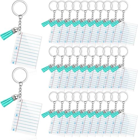 Back to School Mini Keychain Bulk 1.96 Inch Bulk Keychains Students Note Book Bundle for Classroom Back to School Supply in Saudi Arabia