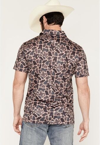 Rock & Roll Denim Koe Wetzel Tan Camo Polo in Kuwait