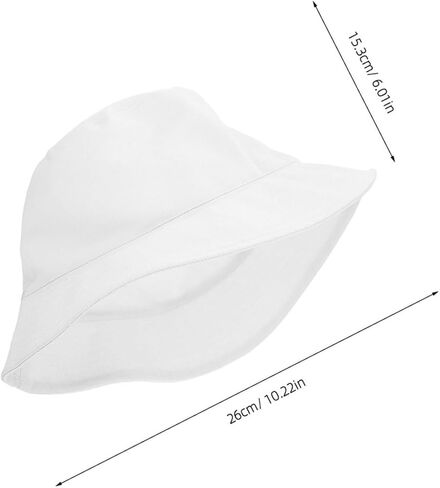 BESPORTBLE 3pcs Paintable Bucket Hats: Blank Bucket Hat Wearable Suitable for Summer Beach Outdoor Camping Solid Color Hand Painted Sun Cap in Kuwait