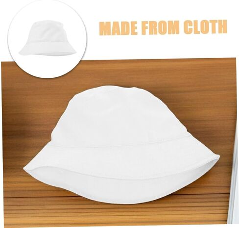 BESPORTBLE 3pcs Paintable Bucket Hats: Blank Bucket Hat Wearable Suitable for Summer Beach Outdoor Camping Solid Color Hand Painted Sun Cap in Kuwait
