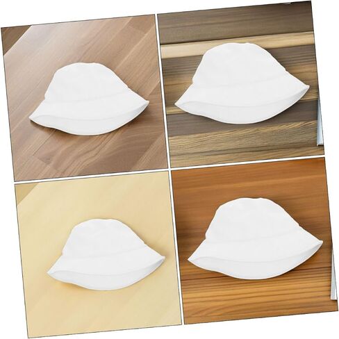 BESPORTBLE 3pcs Paintable Bucket Hats: Blank Bucket Hat Wearable Suitable for Summer Beach Outdoor Camping Solid Color Hand Painted Sun Cap in Kuwait
