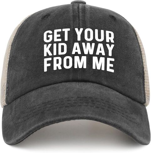 GET Your Kid AWAYS from ME Hat Trucker Hat Women Trendy Mesh Cap for Summer in Saudi Arabia