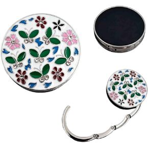 Foldable Handbag Hanger Fashion Portable Folding Purse Table Hook Holder(White) in Saudi Arabia