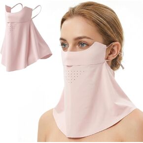 UV Sun Protection Face Mask with Neck Coverage Breathable Cooling Design Neck Gaiter Scarf UPF 50+ for Summer Outdoor Activities in Kuwait