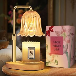 Candle Warmer Lamp with Timer Dimmable: Birthday Gifts for Women Adjustable Height Candles Light Warmers Lamps Gold Crystal Candle Warmer, House Warming Gift New Home Decor, Gifts for Women in Saudi Arabia
