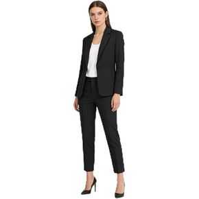 MODFUL Women's Professional Blazer Pants Set Slim Fit Business Office Suit One-Button Formal Work Outfit in Saudi Arabia
