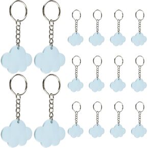 Cloud Keychain Favors Blue Clouds Keychain Bulk 12pcs Sky Clouds Keychains Cartoon Story Party Return Gifts Favors for Guests Blue Sky and White Cloud Birthday Baby Shower Party Decors in Kuwait