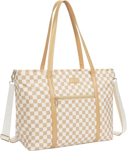 Laptop Tote Bag for Women 17 Inch, Laptop Bag With USB Port & 15 Pockets Teacher Work Bag with Compartments Business Travel Professional Computer Bag Office Work Organized Bag with Shoulder Straps in Saudi Arabia