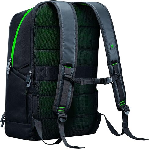 حقيبة ظهر للكمبيوتر المحمول Razer Rogue V4 مقاس 18 بوصة - جزء خارجي مقاوم للتمزق والماء، حافظة مقاومة للصدمات تناسب أجهزة الكمبيوتر المحمولة حتى 18 بوصة، مريحة ومريحة، مصنوعة من مواد معاد تدويرها، وأشرطة كتف مبطنة in Kuwait