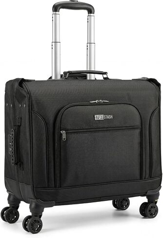 STUFFSTASH Rolling Garment Bag with Removable Wheels, Rolling Garment Bag for Travel, Large Capacity Travel Bag for Suits & Dresses, Hanging Garment Bag with Wheels, YKK Zippers & TSA Lock in Saudi Arabia