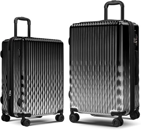 Cheetah Print Carry on Luggage 22x14x9 Airline Approved, Expandable 20 Inch Hardside Suitcase with Wheels TSA Lock, PC+ABS Lightweight Carry on Suitcases for Women in Kuwait