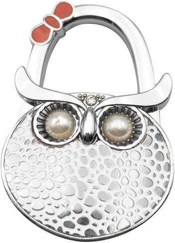 2Pcs Cute Animal Design Night Owl Style Butterfly Pattern Design Shoulder Handbag Hangers Folding Purse Holder Bag Hooks in Saudi Arabia