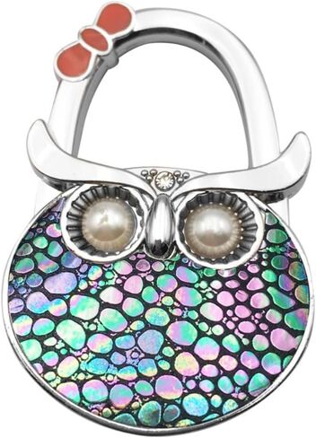 2Pcs Cute Animal Design Night Owl Style Butterfly Pattern Design Shoulder Handbag Hangers Folding Purse Holder Bag Hooks in Saudi Arabia