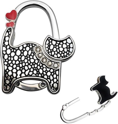 Foldable Purse Hook for Table, Portable Purse Hanger Organizers Hooks Handbag Pocketbook Holder Bag Storage for Desk,Cat Shape Bag Hook for Table in Saudi Arabia