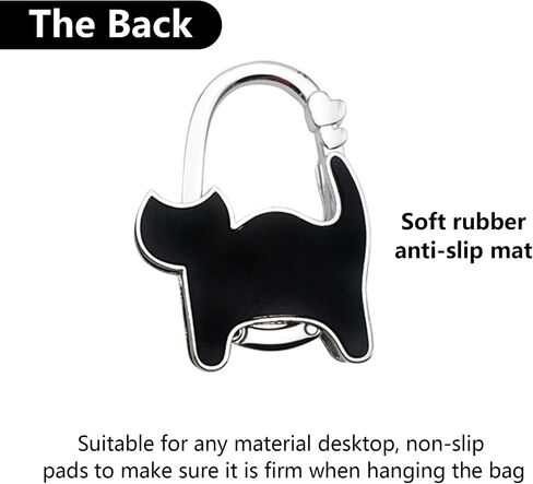 Foldable Purse Hook for Table, Portable Purse Hanger Organizers Hooks Handbag Pocketbook Holder Bag Storage for Desk,Cat Shape Bag Hook for Table in Saudi Arabia