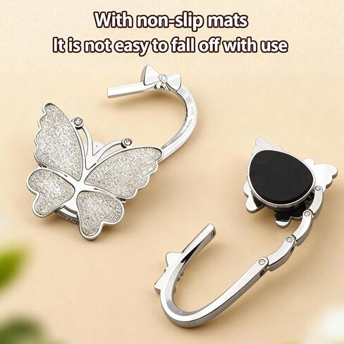 Purse Hook for Table, Foldable Purse Table Hook with Strong Suction, Portable Purse Hanger for Table, Durable and Space Saving, Ideal for Office and Cafe Use in Kuwait