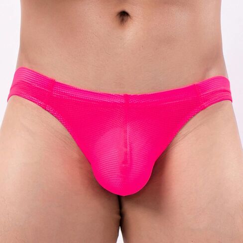 Mens Boxers Cool Cotton Sexy Stretch Seamless Light Comfortable Casual Loose Stretchy Sports Quick Dry Ultra Thin Elastic Hot Pink in Kuwait