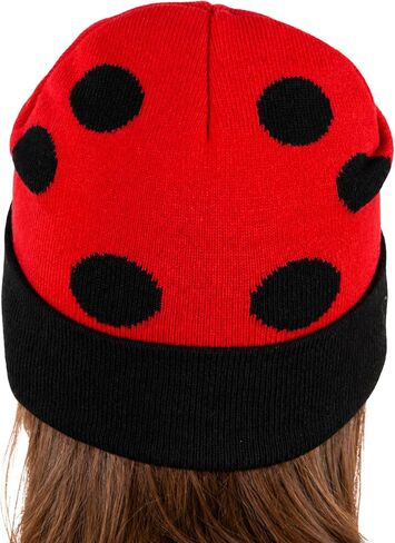 ComfyCamper Red Ladybug Beanie Costume Hat for Womens Lady Bug Beetle Animal Cosplay Hats Halloween Costumes in Kuwait