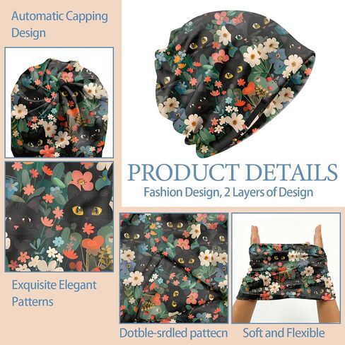 Chemo Cap Adjustable Slouchy Beanie Cancer Headwear Hats Stretch Soft for Men Women Girls Aesthetic Cute in Saudi Arabia