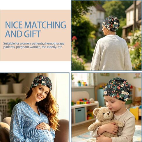 Chemo Cap Adjustable Slouchy Beanie Cancer Headwear Hats Stretch Soft for Men Women Girls Aesthetic Cute in Saudi Arabia