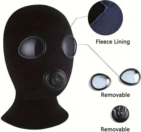 Balaclava Ski Mask 2Pieces Full Face Cover for Men and Women Breathable Full Face Mask for Skiing Outdoor Sports Outdoor Cycling face mask, SM Role-Playing in Saudi Arabia