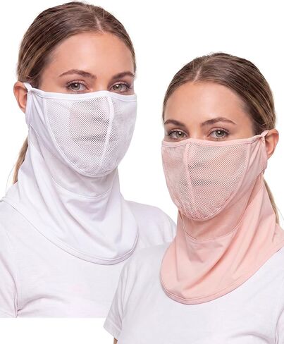 جليتوبر قطعتان من قناع الحماية من أشعة الشمس فوق البنفسجية بنصف الوجه، غطاء الوجه للتبريد بالجملة، قناع الرقبة الصيفي للنساء لركوب الدراجات والرياضات الخارجية in Kuwait