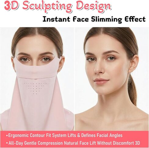 UV Sun Protection Face Mask with Neck Coverage Breathable Cooling Design Neck Gaiter Scarf UPF 50+ for Summer Outdoor Activities in Kuwait