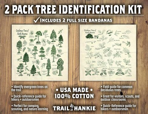 2-Pack Tree Identification Bandanas in Saudi Arabia