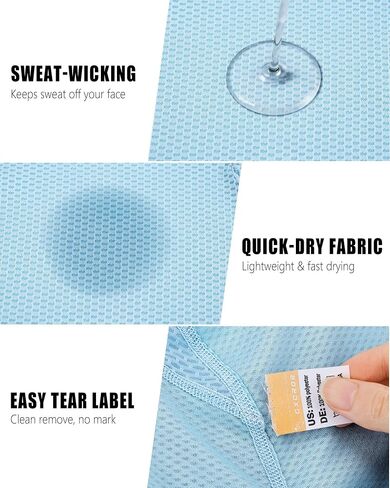 GXCROR Cooling Skull Cap Durag Bandana, Sweat Wicking Head Wrap for Cycling Running Motorcycle, Breathable Doo Rag in Saudi Arabia