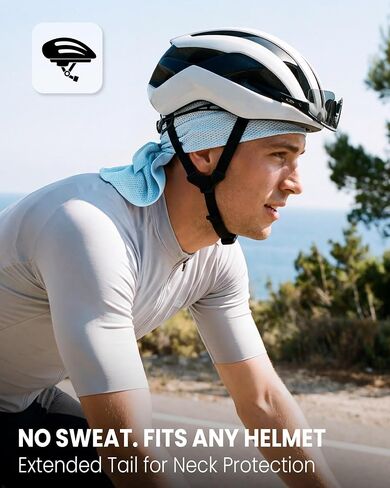 GXCROR Cooling Skull Cap Durag Bandana, Sweat Wicking Head Wrap for Cycling Running Motorcycle, Breathable Doo Rag in Saudi Arabia