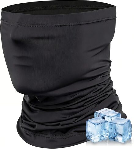 Cooling Neck Gaiter for Men & Women - UPF 50+ Sun Protection, Moisture Wicking & Breathable Ice Silk Fabric in Kuwait
