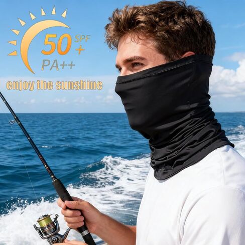 Cooling Neck Gaiter for Men & Women - UPF 50+ Sun Protection, Moisture Wicking & Breathable Ice Silk Fabric in Kuwait