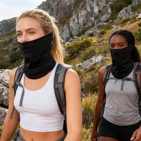 Cooling Neck Gaiter for Men & Women - UPF 50+ Sun Protection, Moisture Wicking & Breathable Ice Silk Fabric in Kuwait
