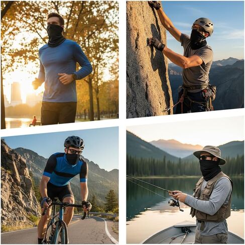 Cooling Neck Gaiter for Men & Women - UPF 50+ Sun Protection, Moisture Wicking & Breathable Ice Silk Fabric in Kuwait