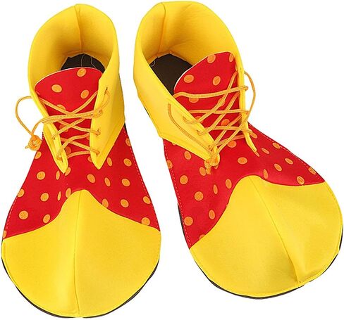 Generic Adult Clown Shoes Shoes Novelty Gift Props Cute Costume Holiday PU Christmas Party Costume, D, 37cmx18cm in Kuwait