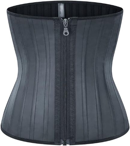 25 steel bones reinforced girdle women's tops slim belly belt shaper waist trainer corset in Saudi Arabia
