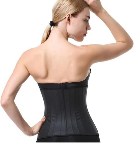 25 steel bones reinforced girdle women's tops slim belly belt shaper waist trainer corset in Saudi Arabia