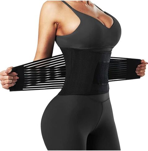 Women Waist Trainer Eraser Belt Tummy Control Waist Trimmer Slimming Belly Band Shaper Corset Belt Shaping Underwear in Kuwait