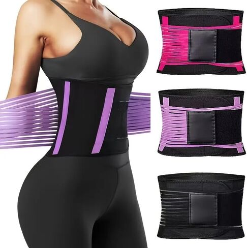 Women Waist Trainer Eraser Belt Tummy Control Waist Trimmer Slimming Belly Band Shaper Corset Belt Shaping Underwear in Kuwait