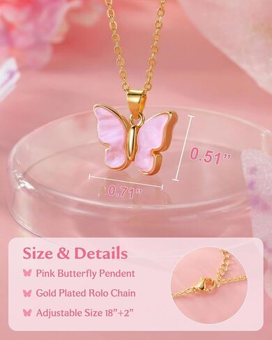 You Are Loved Happy 8th Birthday Gift for Girls, Meaningful Butterfly Necklace for 8 Year Old Girl in Saudi Arabia