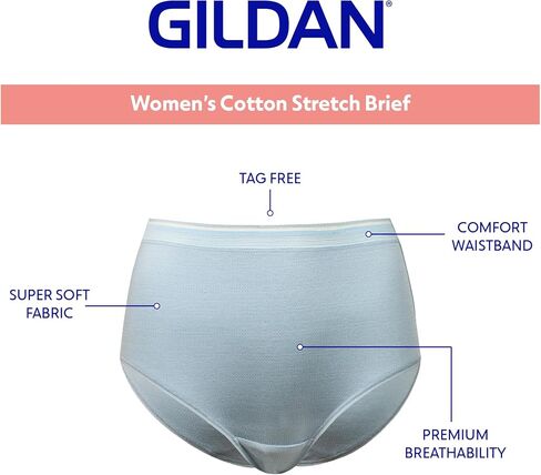 Gildan Women's Cotton Stretch Brief Underwear in Kuwait