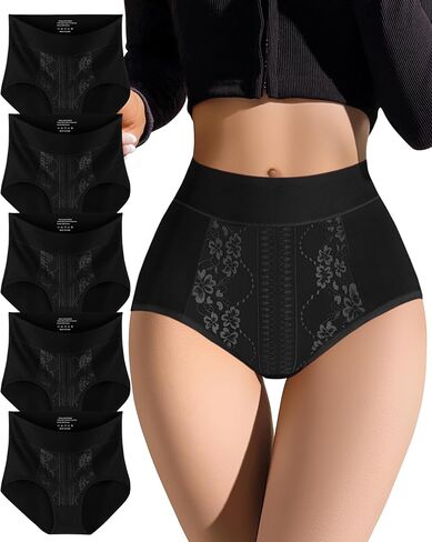 MISSWHO Cotton High Waisted Women Underwear Soft Briefs Full Coverage Comfy Ladies tagless Panties (Regular & Plus Size) in Saudi Arabia