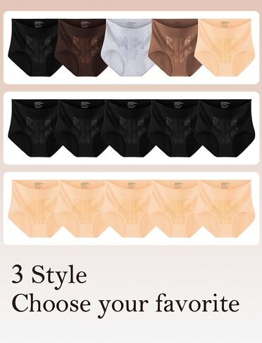 MISSWHO Cotton High Waisted Women Underwear Soft Briefs Full Coverage Comfy Ladies tagless Panties (Regular & Plus Size) in Saudi Arabia