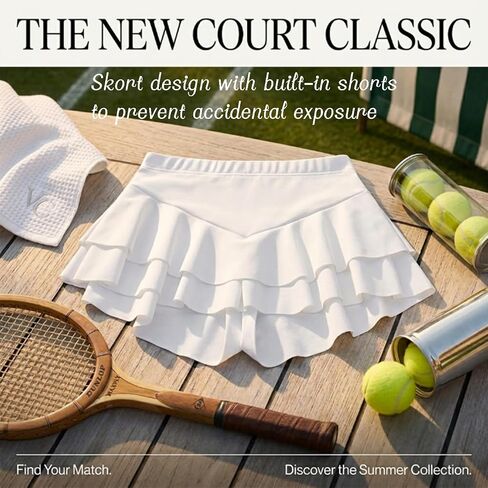 Womens Rave Shorts Ruffle Plus Size Bottoms Booty High Waist Cheeky Skort for Club Festival Dance Tennis Wear in Kuwait