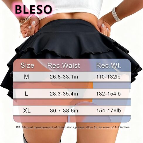 Womens Rave Shorts Ruffle Plus Size Bottoms Booty High Waist Cheeky Skort for Club Festival Dance Tennis Wear in Kuwait