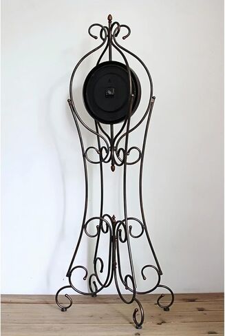 Grandfather Clocks Metal Floor Standing Clock Quartz Silent Farmhouse for Entryway Decor in Kuwait